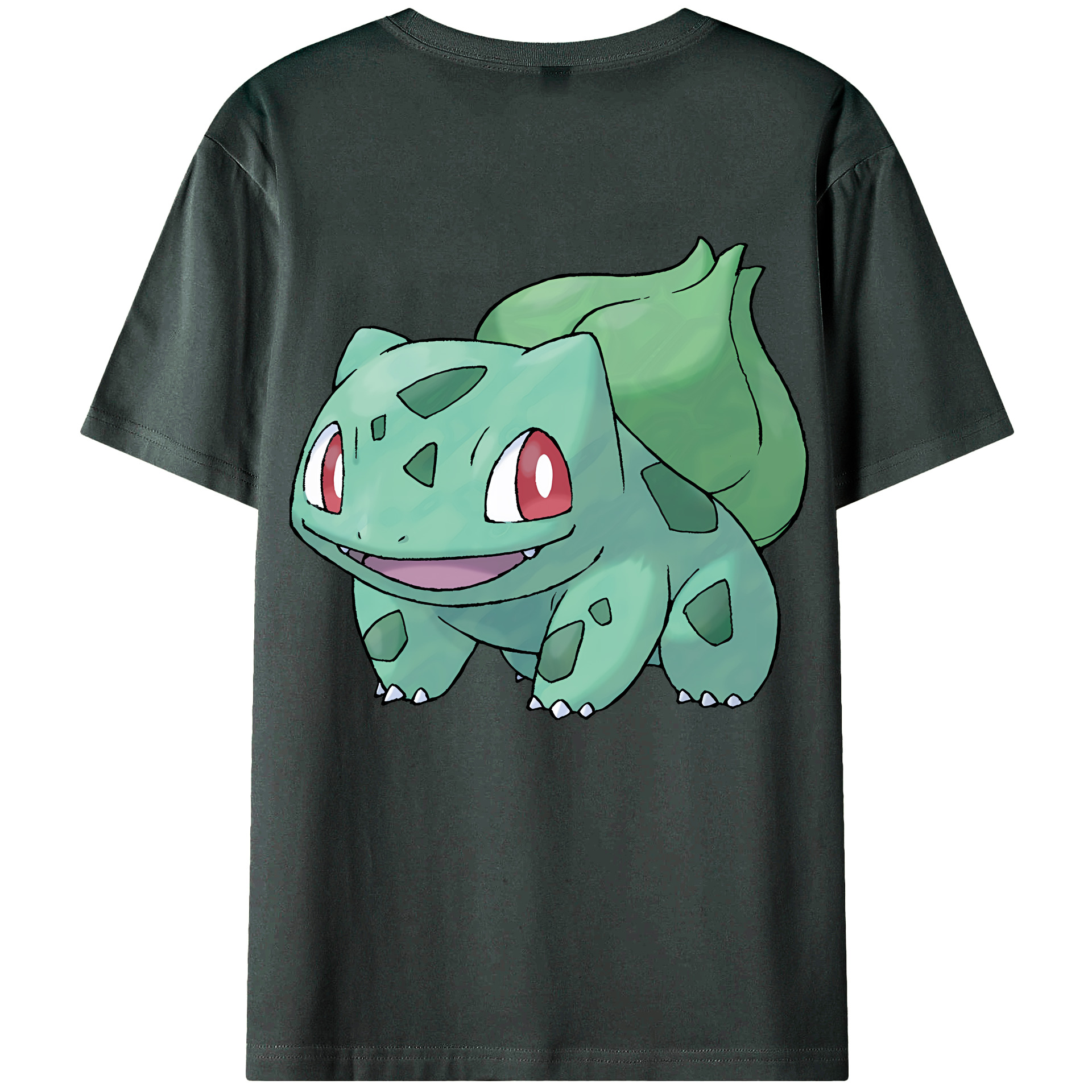 （画像用） ポケットモンスター Pokémon 綿100％ メンズ半袖Tシャツ（バックプリント） 通気性